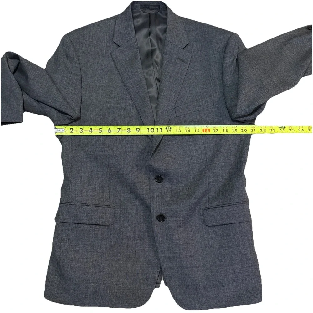 Lauren Ralph Lauren Mens 42R Gray 100% Wool 2 Button‎ Blazer